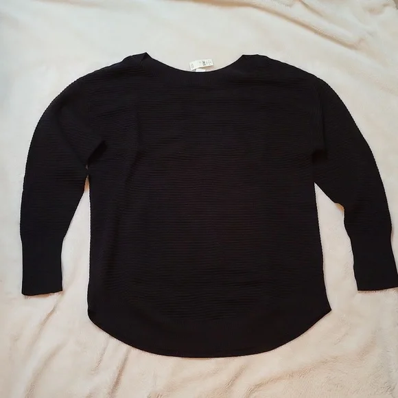 NWT! Offline by AERIE Black Home Stretch Off the Shoulder Sweater! Size M! - Picture 12 of 17